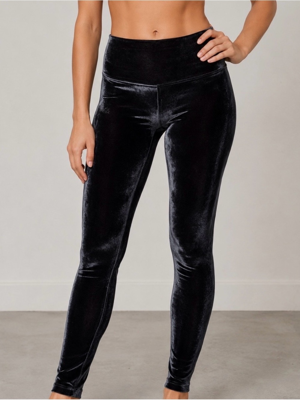 Lululemon Wunder Lounge High Rise Velvet Leggings Black Size 8